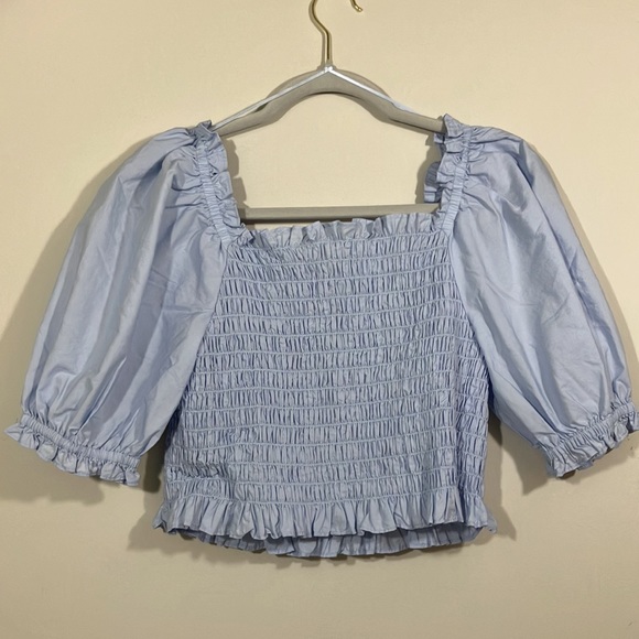 Levi's Rey Smocked Short Sleeve Blouse NWOTs - Picture 5 of 10